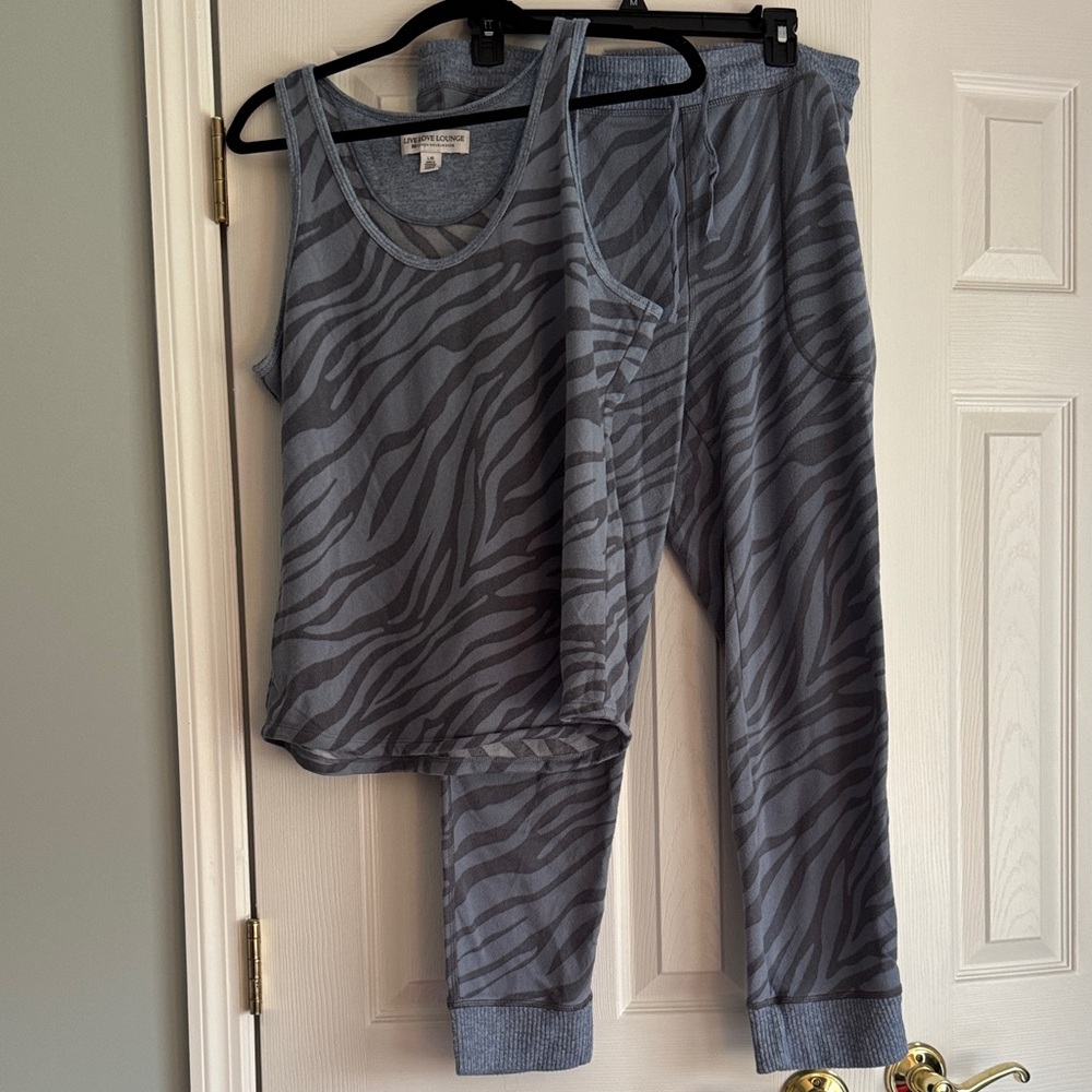 Gray Zebra Print women’s Pajamas